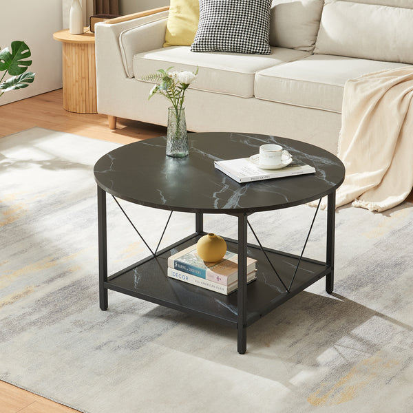 Mesa de centro Filem Ø80x46 cm [en.casa]