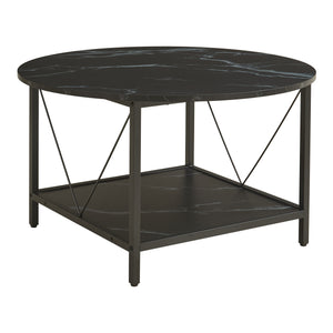 Mesa de centro Filem Ø80x46 cm [en.casa]