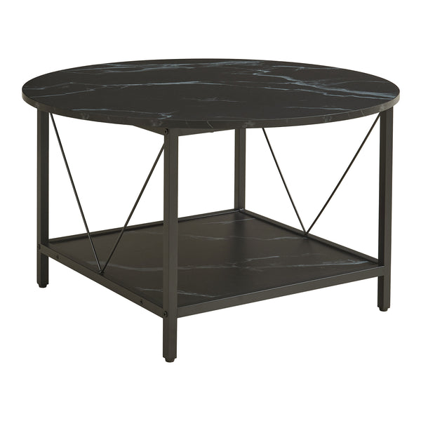 Mesa de centro Filem Ø80x46 cm [en.casa]