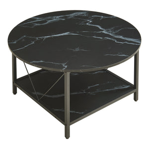 Mesa de centro Filem Ø80x46 cm [en.casa]