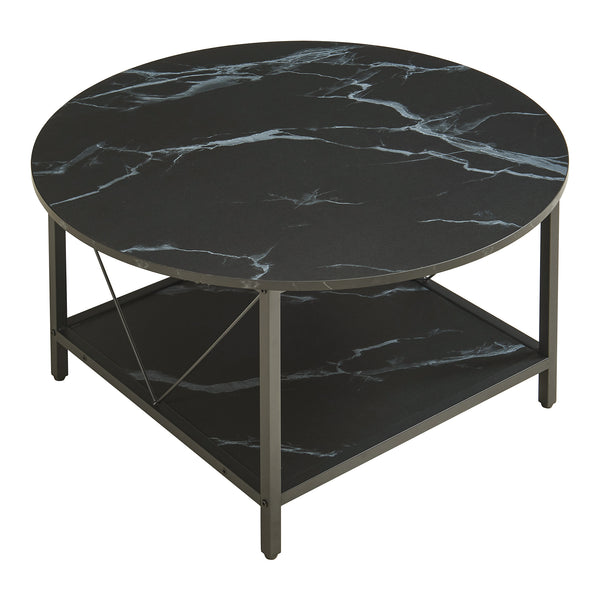 Mesa de centro Filem Ø80x46 cm [en.casa]