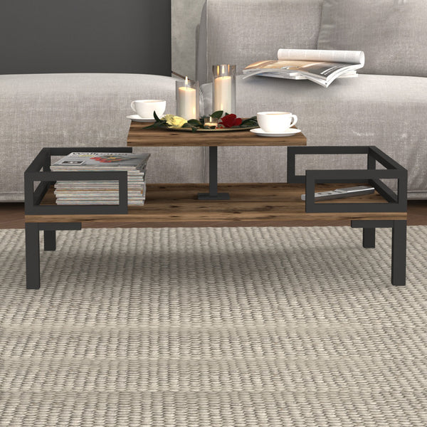 Mesa de centro Hultsfred 90x50x34,5cm en varios colores [en.casa]