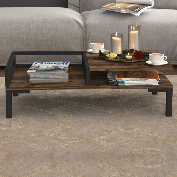 Mesa de centro Ibestad 90x50x28cm en varios colores [en.casa]