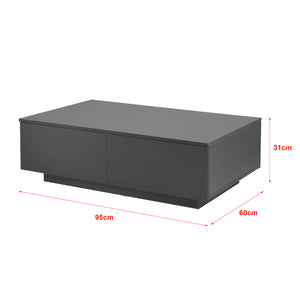 Mesa de centro Kagiso 95x60x31 cm 4 cajones varios colores en.casa