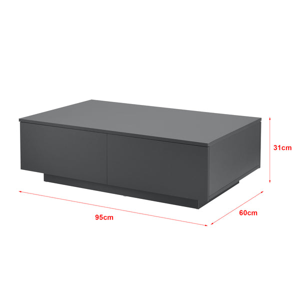 Mesa de centro Kagiso 95x60x31 cm 4 cajones varios colores en.casa