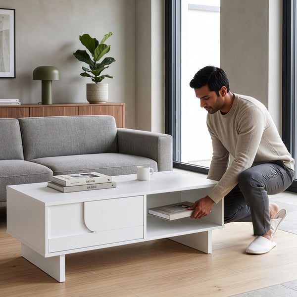 Mesa de centro Katanshumn con espacio de almacenamiento 110x55x39 cm [en.casa]