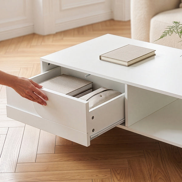 Mesa de centro Katanshumn con espacio de almacenamiento 110x55x39 cm [en.casa]