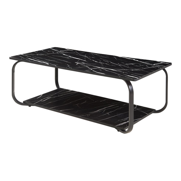 Mesa de centro Kolta 120x60x43 cm aspecto mármol [en.casa]