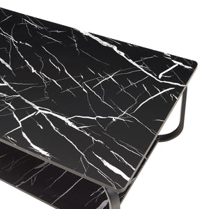 Mesa de centro Kolta 120x60x43 cm aspecto mármol [en.casa]