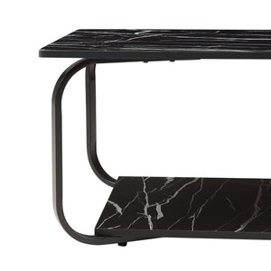 Mesa de centro Kolta 120x60x43 cm aspecto mármol [en.casa]
