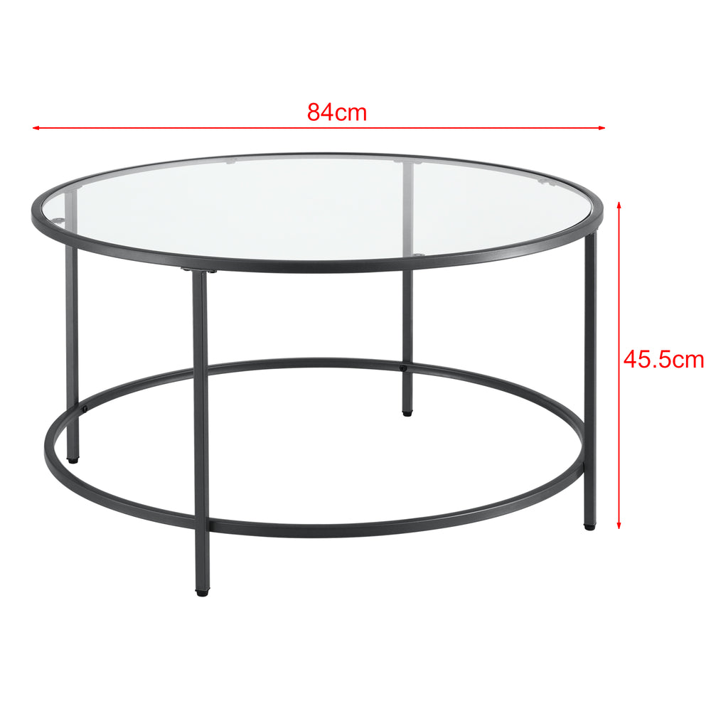 Mesa de centro Kouvola estructura de acero 84 x 45,5 cm en varios colores en.casa - premiumXL