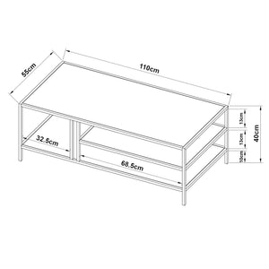 Mesa de centro Kumlinge [en.casa]