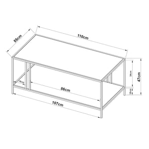 Mesa de centro Kumlinge [en.casa]
