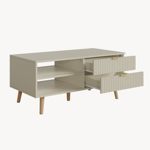 Mesa de centro Nand con 2 cajones [en.casa]