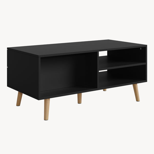 Mesa de centro Nand con 2 cajones [en.casa]