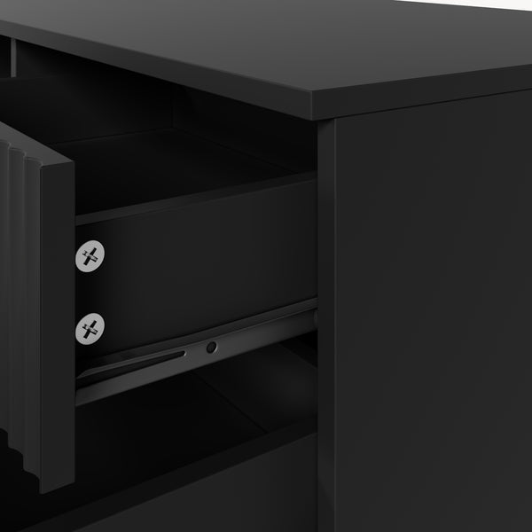 Mesa de centro Nand con 2 cajones [en.casa]