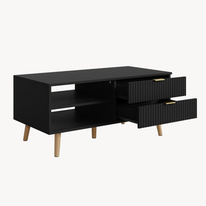 Mesa de centro Nand con 2 cajones [en.casa]