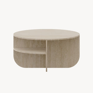 Mesa de centro Reykhon Ø80x41 cm [en.casa]