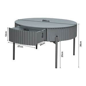 Mesa de centro Rill con cajón [en.casa]