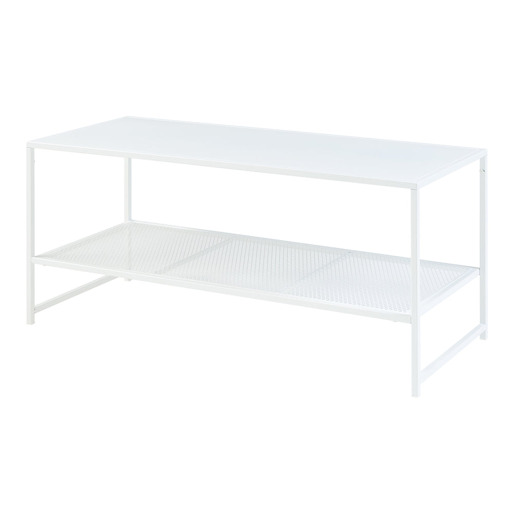 Mesa de centro Ruokolahti acero 102x43x46cm [en.casa] - premiumXL