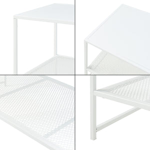 Mesa de centro Ruokolahti acero 102x43x46cm [en.casa]