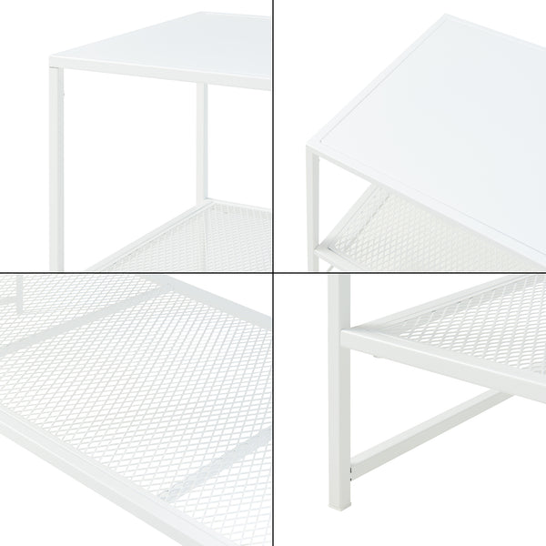 Mesa de centro Ruokolahti acero 102x43x46cm [en.casa]