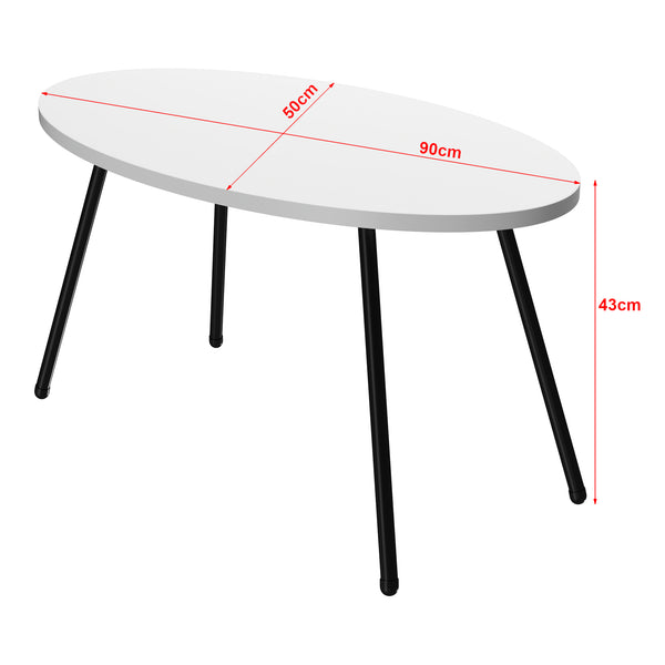 Mesa de centro Skærbæk 43 x 90 x 50 cm en varios colores [en.casa]