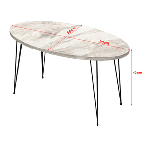Mesa de centro Skævinge 43x90x50cm en varios colores [en.casa]