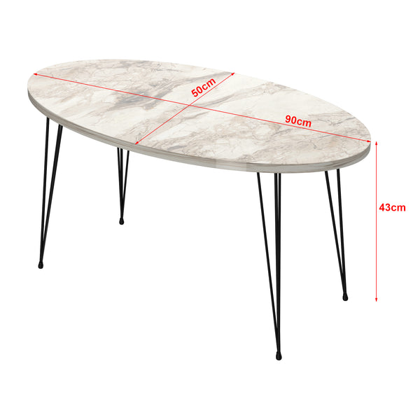 Mesa de centro Skævinge 43x90x50cm en varios colores [en.casa]