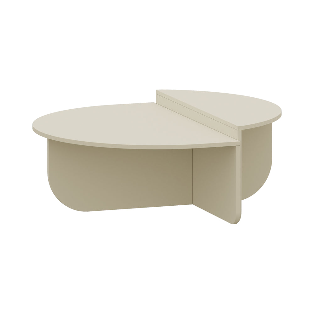 Mesa de centro Tondesdaslo con tablero doble 90x90x35 cm [en.casa]