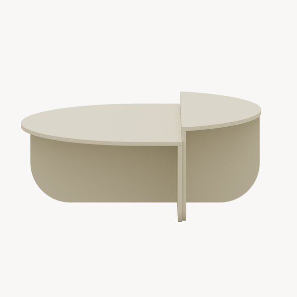 Mesa de centro Tondesdaslo con tablero doble 90x90x35 cm [en.casa]