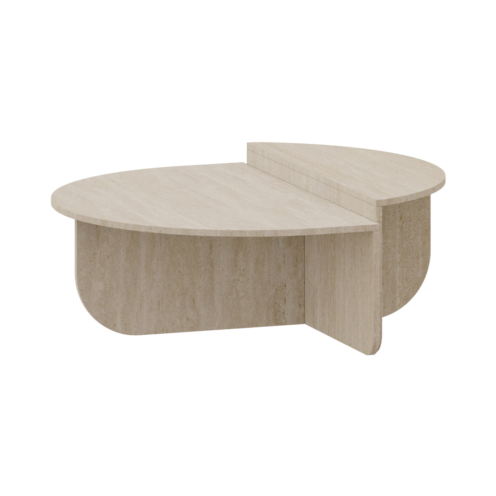 Mesa de centro Tondesdaslo con tablero doble 90x90x35 cm [en.casa]