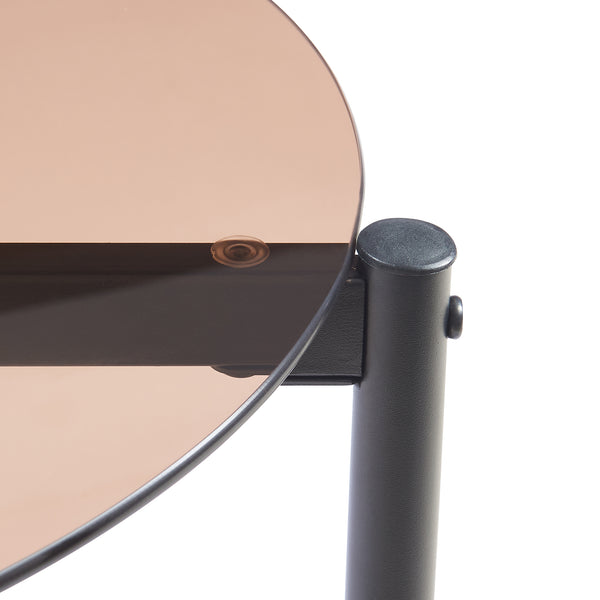 Mesa de centro Ulökantaa Ø80x40 cm [en.casa]