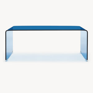 Mesa de centro Väsas rectangular vidrio templado 90x45x35cm [en.casa]