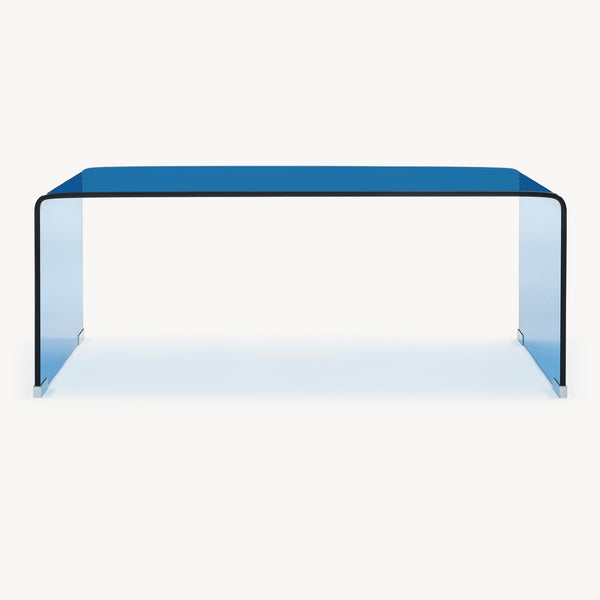 Mesa de centro Väsas rectangular vidrio templado 90x45x35cm [en.casa]