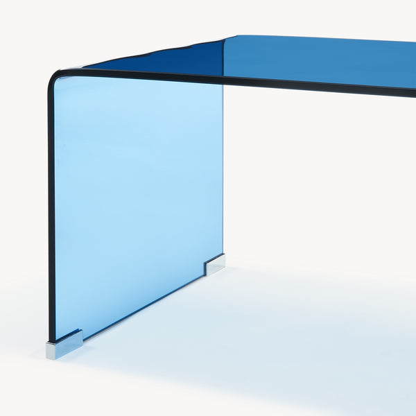 Mesa de centro Väsas rectangular vidrio templado 90x45x35cm [en.casa]