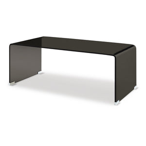 Mesa de centro Väsas rectangular vidrio templado 90x45x35cm [en.casa]