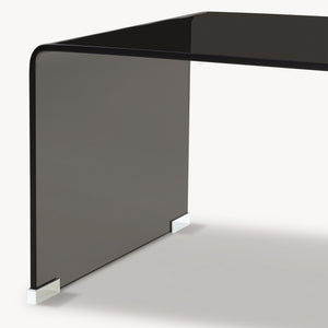 Mesa de centro Väsas rectangular vidrio templado 90x45x35cm [en.casa]