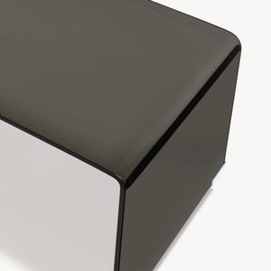 Mesa de centro Väsas rectangular vidrio templado 90x45x35cm [en.casa]