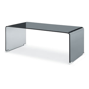 Mesa de centro Väsas rectangular vidrio templado 90x45x35cm [en.casa]