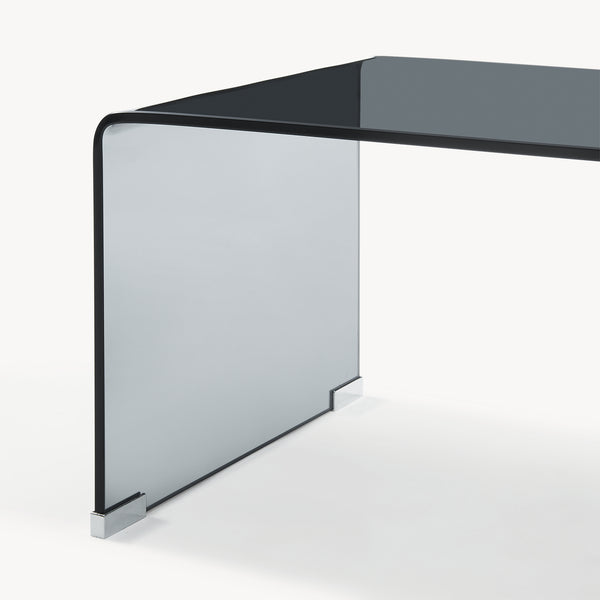 Mesa de centro Väsas rectangular vidrio templado 90x45x35cm [en.casa]