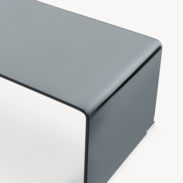 Mesa de centro Väsas rectangular vidrio templado 90x45x35cm [en.casa]