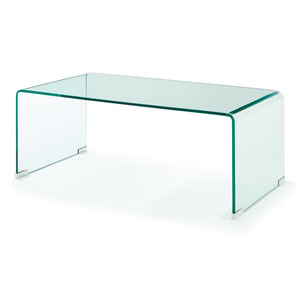 Mesa de centro Väsas rectangular vidrio templado 90x45x35cm [en.casa]