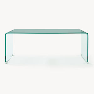 Mesa de centro Väsas rectangular vidrio templado 90x45x35cm [en.casa]