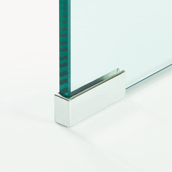 Mesa de centro Väsas rectangular vidrio templado 90x45x35cm [en.casa]