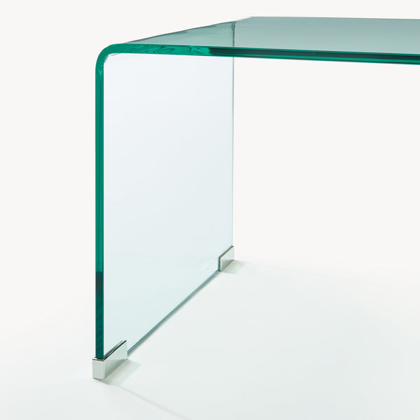 Mesa de centro Väsas rectangular vidrio templado 90x45x35cm [en.casa]