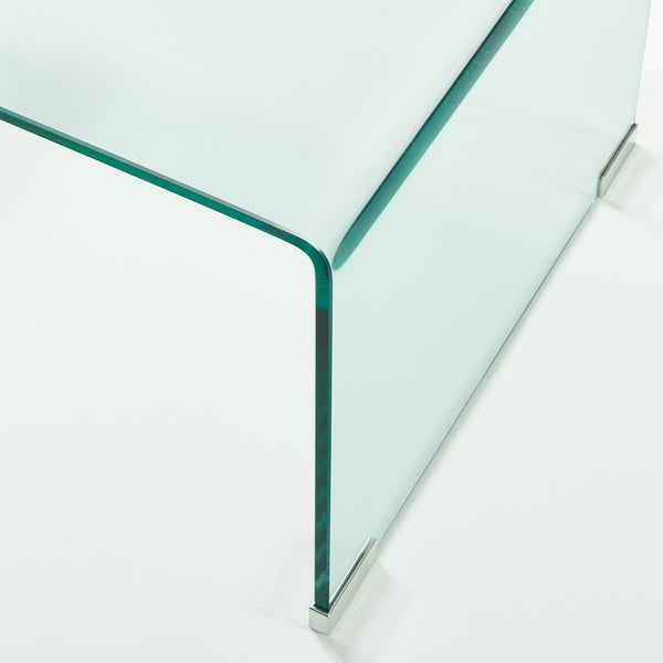 Mesa de centro Väsas rectangular vidrio templado 90x45x35cm [en.casa]