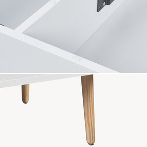 Mesa de centro con espacio de almacenamiento Flesen [en.casa]