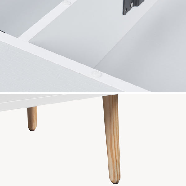 Mesa de centro con espacio de almacenamiento Flesen [en.casa]