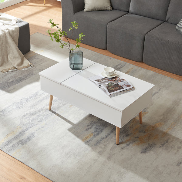 Mesa de centro con espacio de almacenamiento Flesen [en.casa]